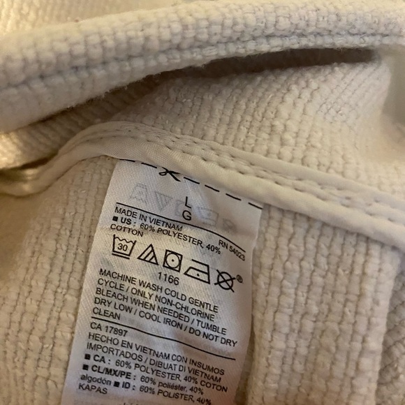 Off White Textured Blazer Jacket Lightweight Coat - Picture 5 of 11